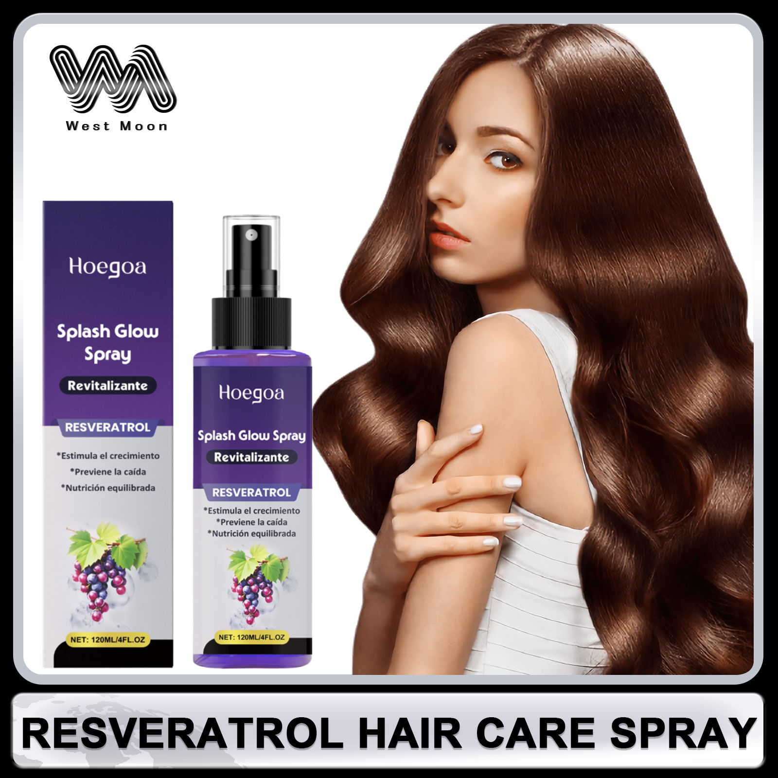 Hair Care For Hair Loss - レスベラトロールヘアケアスプレー抗ハゲ育毛毛肥厚修復損傷した巻き毛脱毛を軽減ヘアケア血清