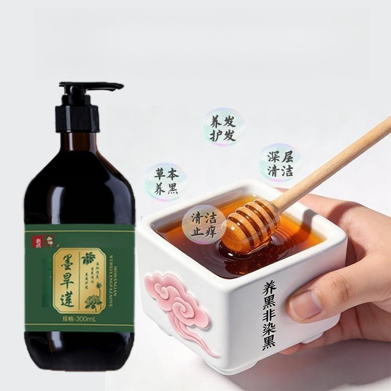 Biotin Shampoo Thickening - 黒種油とハーブエキス配合の天然育毛シャンプー、強化ビオチンシャンプー、増毛ボリュームアップ