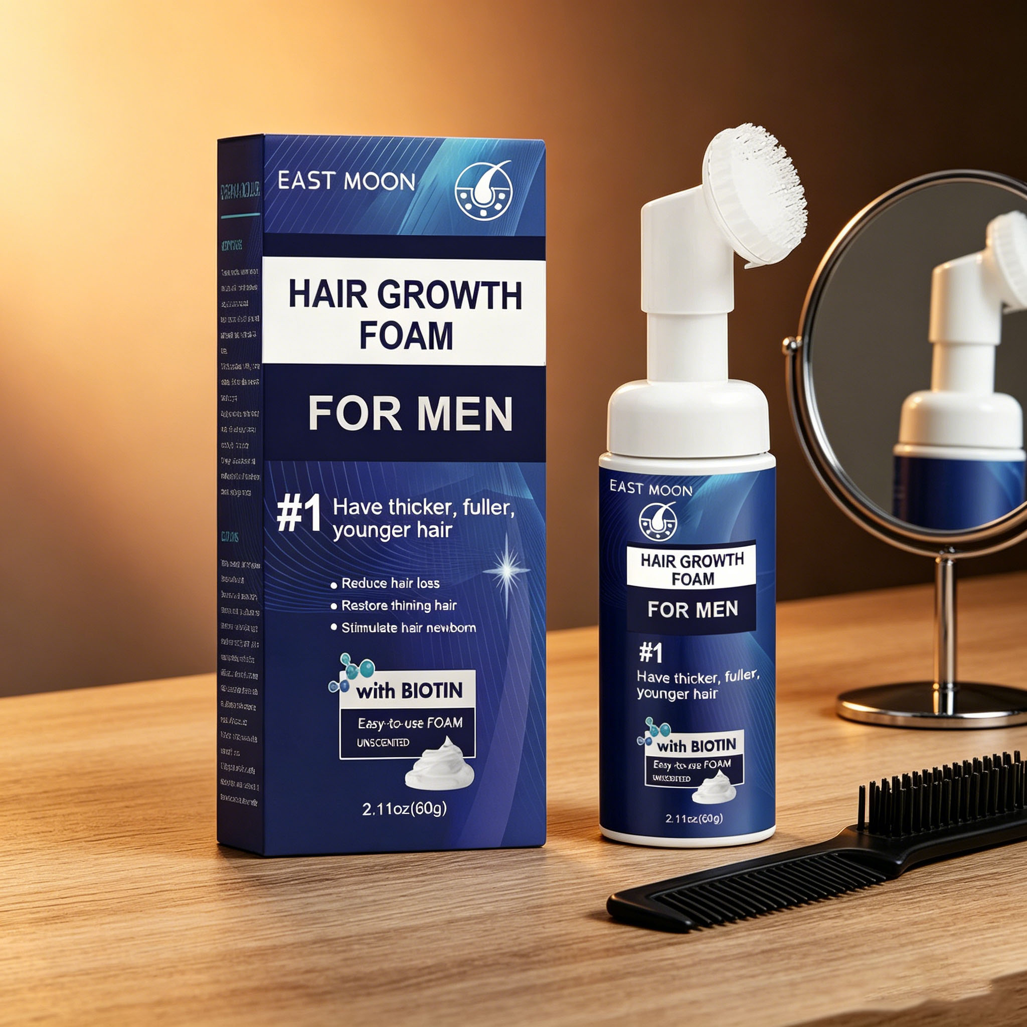 Hair Care For Hair Loss - 育毛フォームシリコーンブラシマッサージ頭皮刺激育毛強化毛根抗脱毛ふわふわヘアケアムース