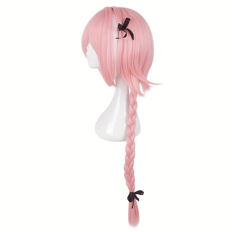 女性用合成ピンクオンブレ編み込みロングウィッグ アストルフォ - Braiding Hair Kanekalon のレビューと価格