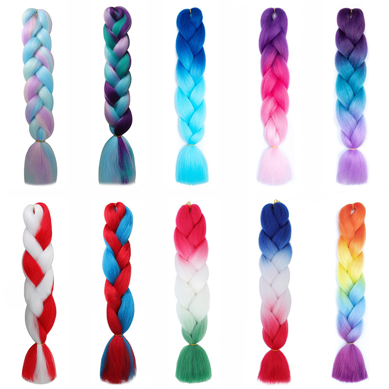 合成 24 インチジャンボ三つ編みヘアエクステンションアフロ - Braiding Hair Kanekalon のレビューと価格