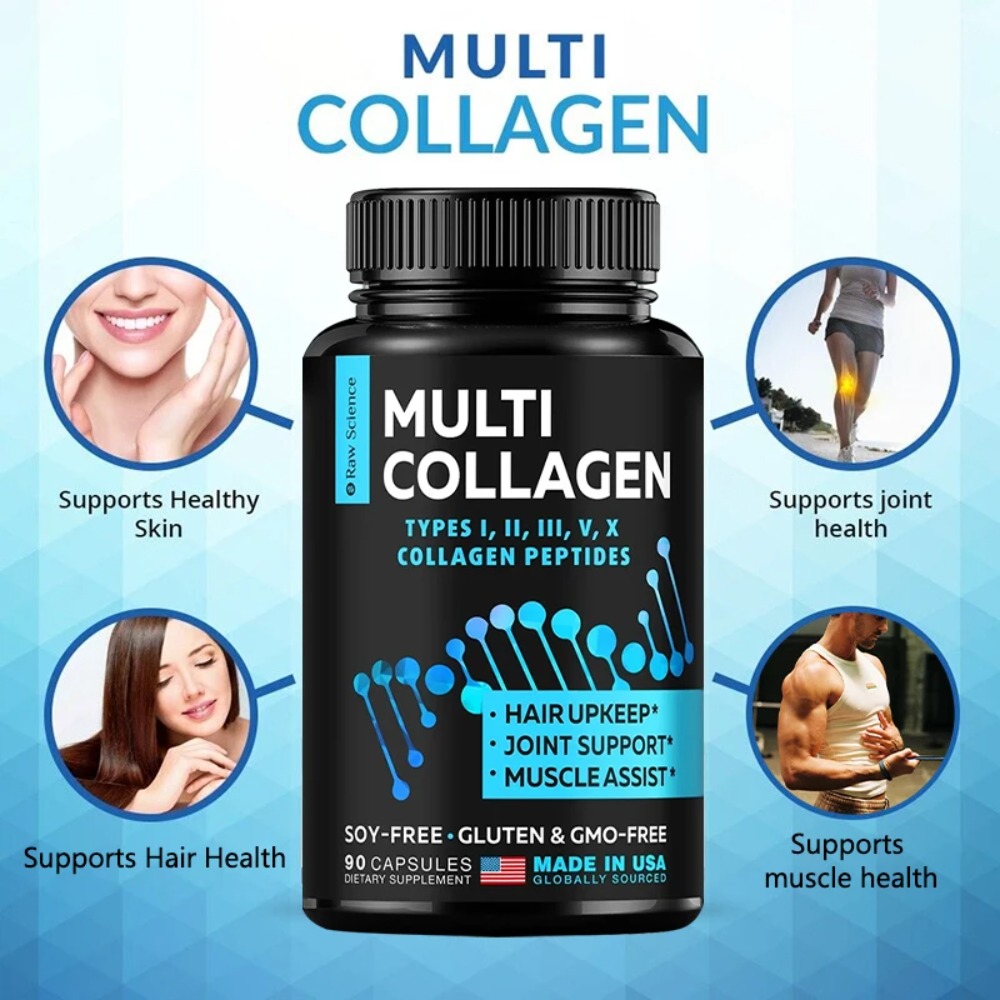 マルチコラーゲンサプリメント - スキンケアカプセル、肌の引 - Hair Care Collagen のレビューと価格