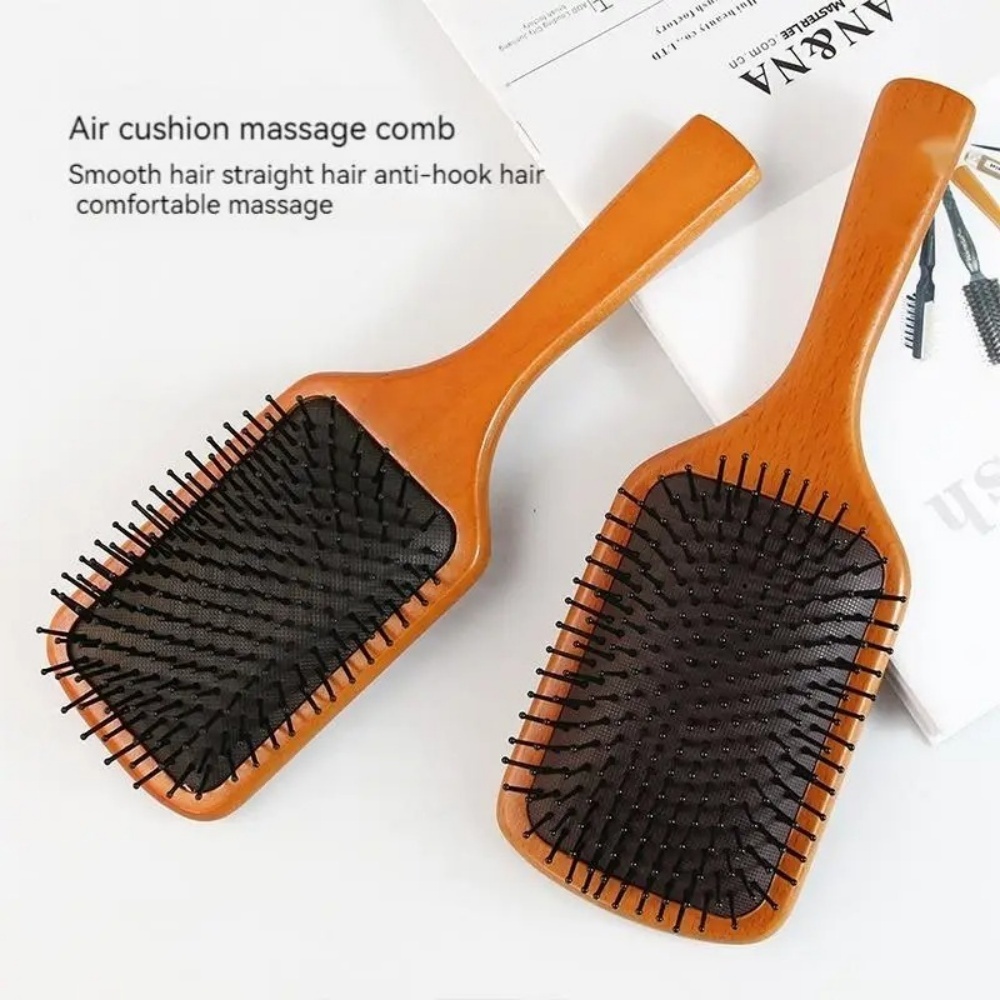 女性用カーリーヘア頭皮ケアマッサージコーム木製エアバッグヘア - Hair Care For Hair Loss のレビューと価格