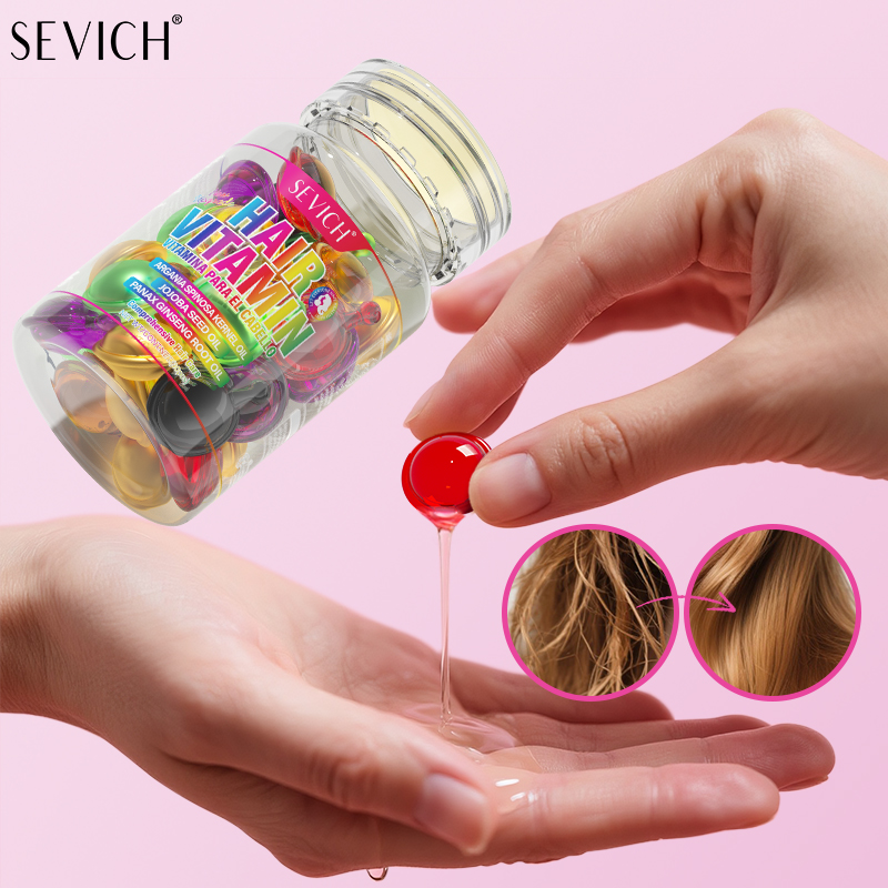 ミックスヘアビタミンカプセルヘアトリートメントオイル、縮れ毛 - Hair Care Capsule のレビューと価格