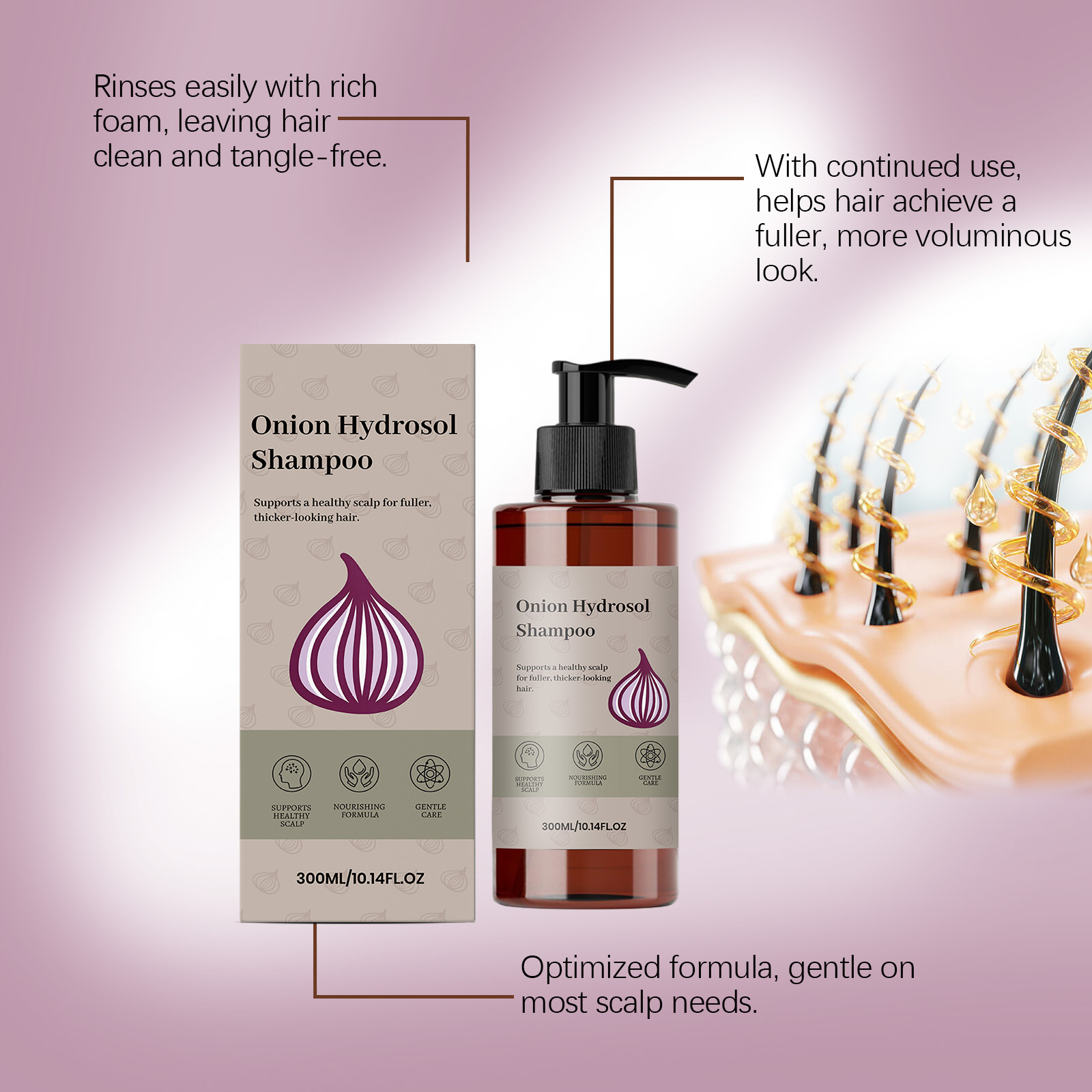オニオン・ビオチン・ローズマリー・シャンプー 頭皮を栄養補給 - Biotin Shampoo Thickening のレビューと価格
