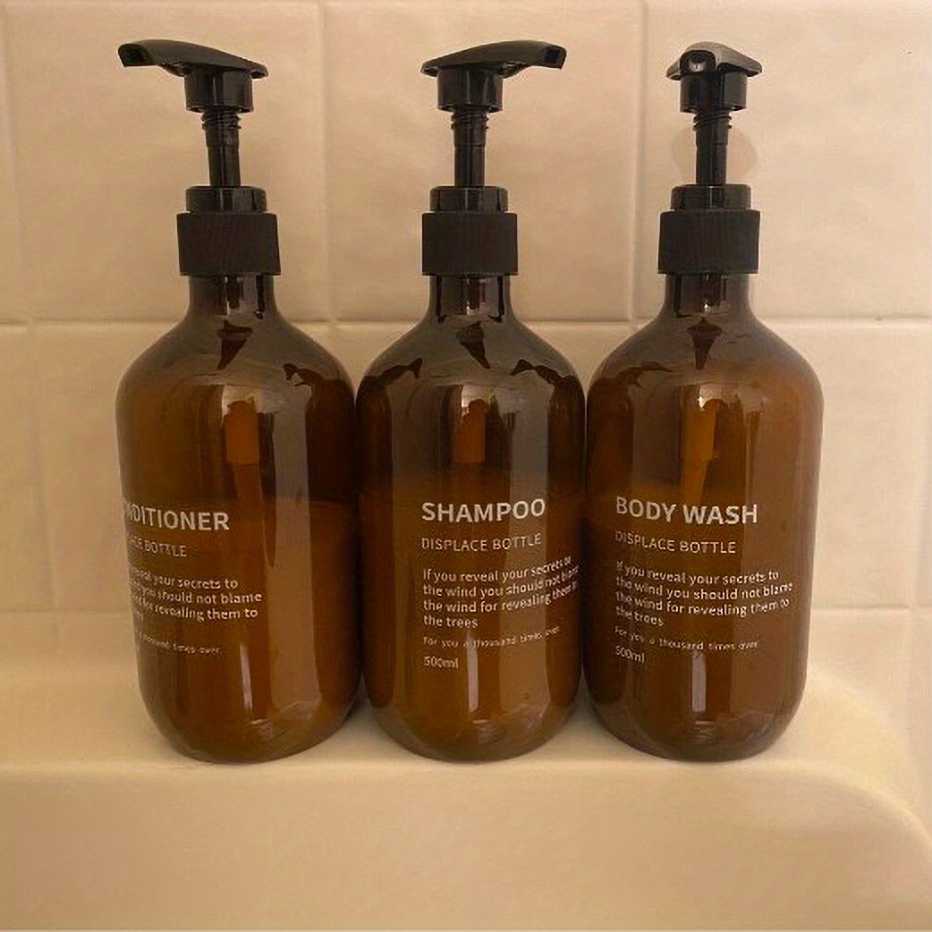 3 個防水シャンプーコンディショナーディスペンサーセット再利 - Hair Care Conditioner のレビューと価格