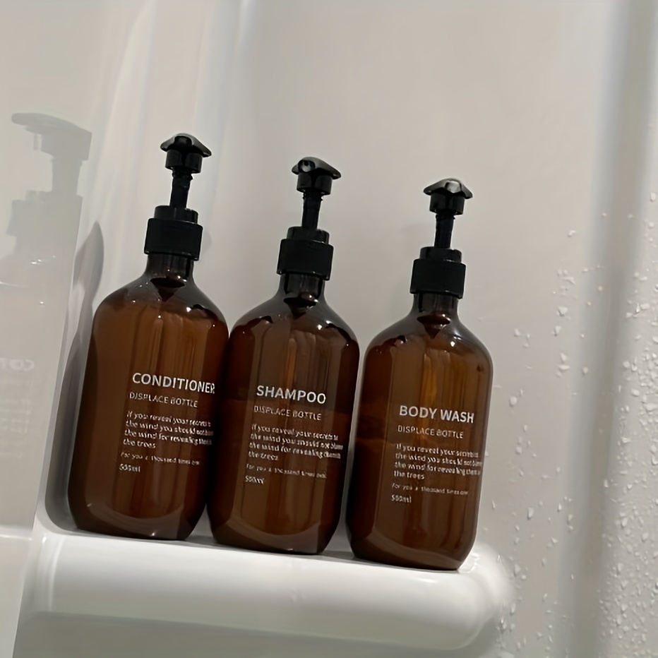 3 個防水シャンプーコンディショナーディスペンサーセット再利 - Hair Care Conditioner のレビューと価格