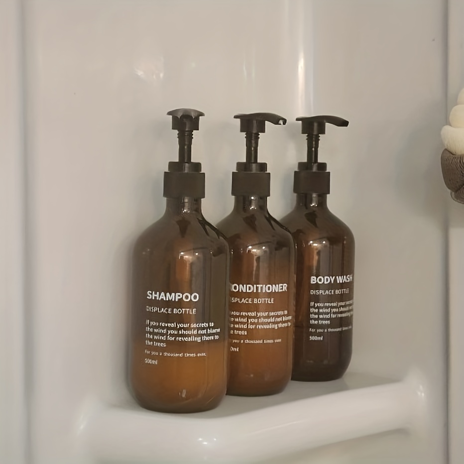 3 個防水シャンプーコンディショナーディスペンサーセット再利 - Hair Care Conditioner のレビューと価格