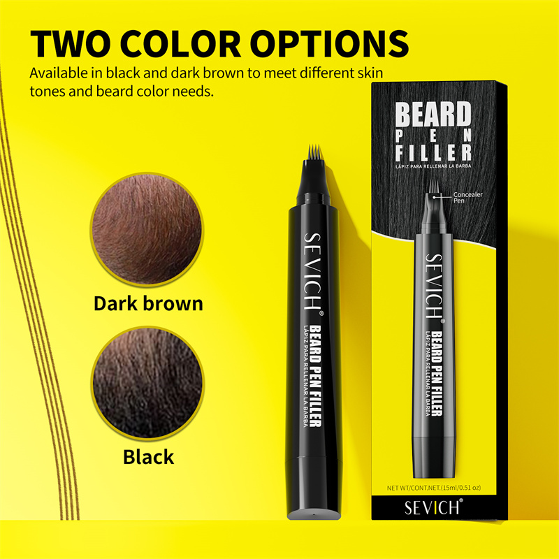 黒ひげ用フィラーペン 男性用一時的なひげ染めペン 白髪隠し  - Hair Care Capsule のレビューと価格