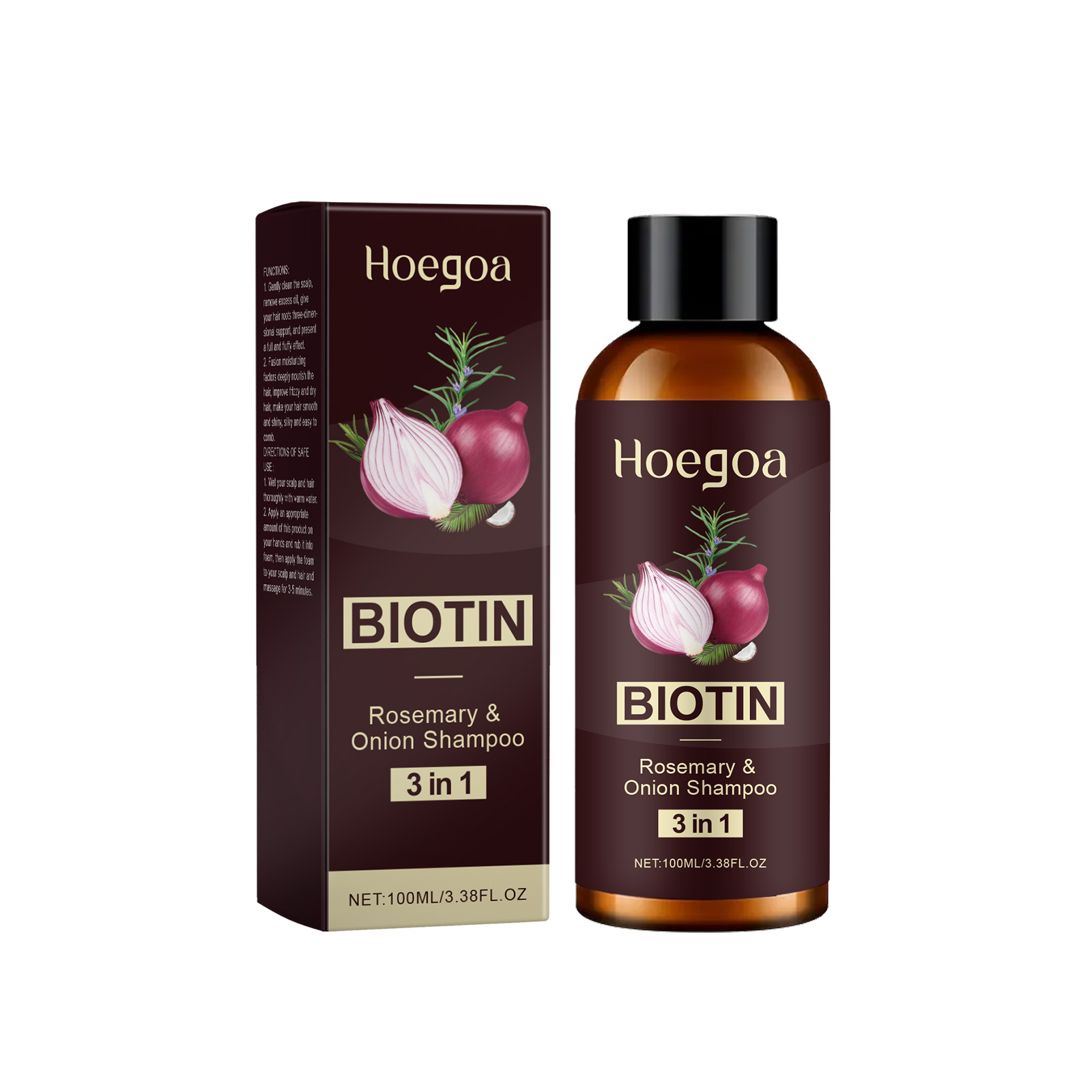 ローズマリービオチンシャンプー3in1 育毛・増毛・抜け毛防 - Biotin Shampoo Thickening のレビューと価格