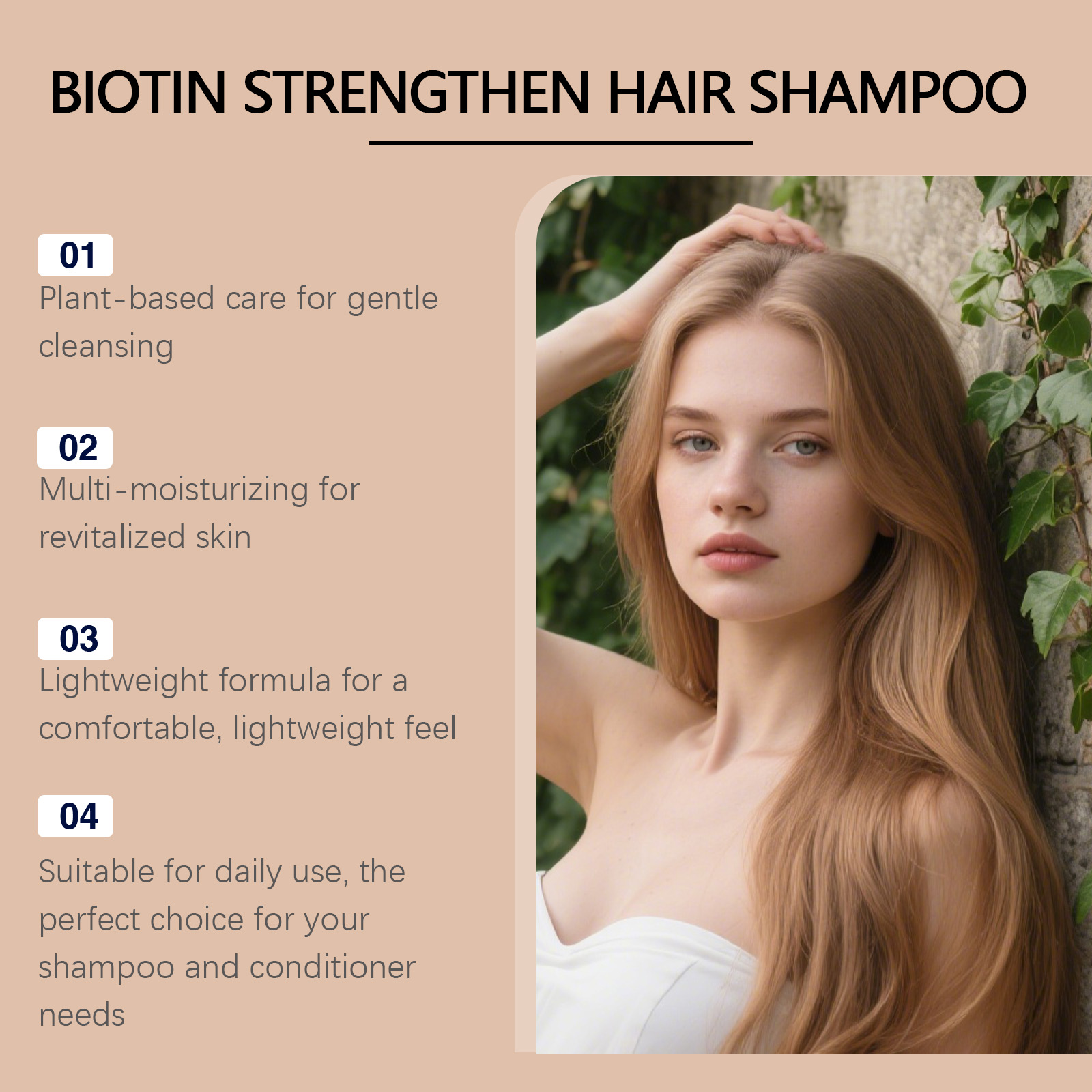 ビオチン強化育毛シャンプー クリーンモイスチャライズスカルプ - Biotin Shampoo Thickening のレビューと価格