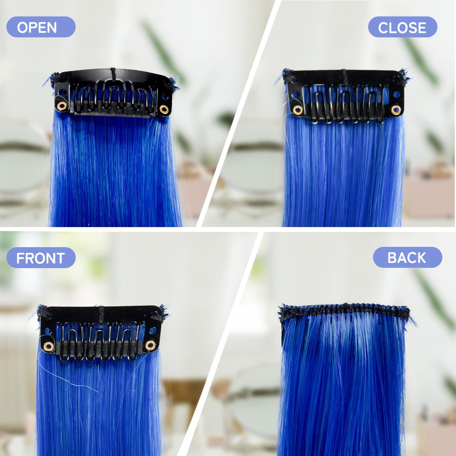 2 個/7 個 20 インチカラフルなヒョウ柄ヘアエクステン - Braiding Hair Kanekalon のレビューと価格