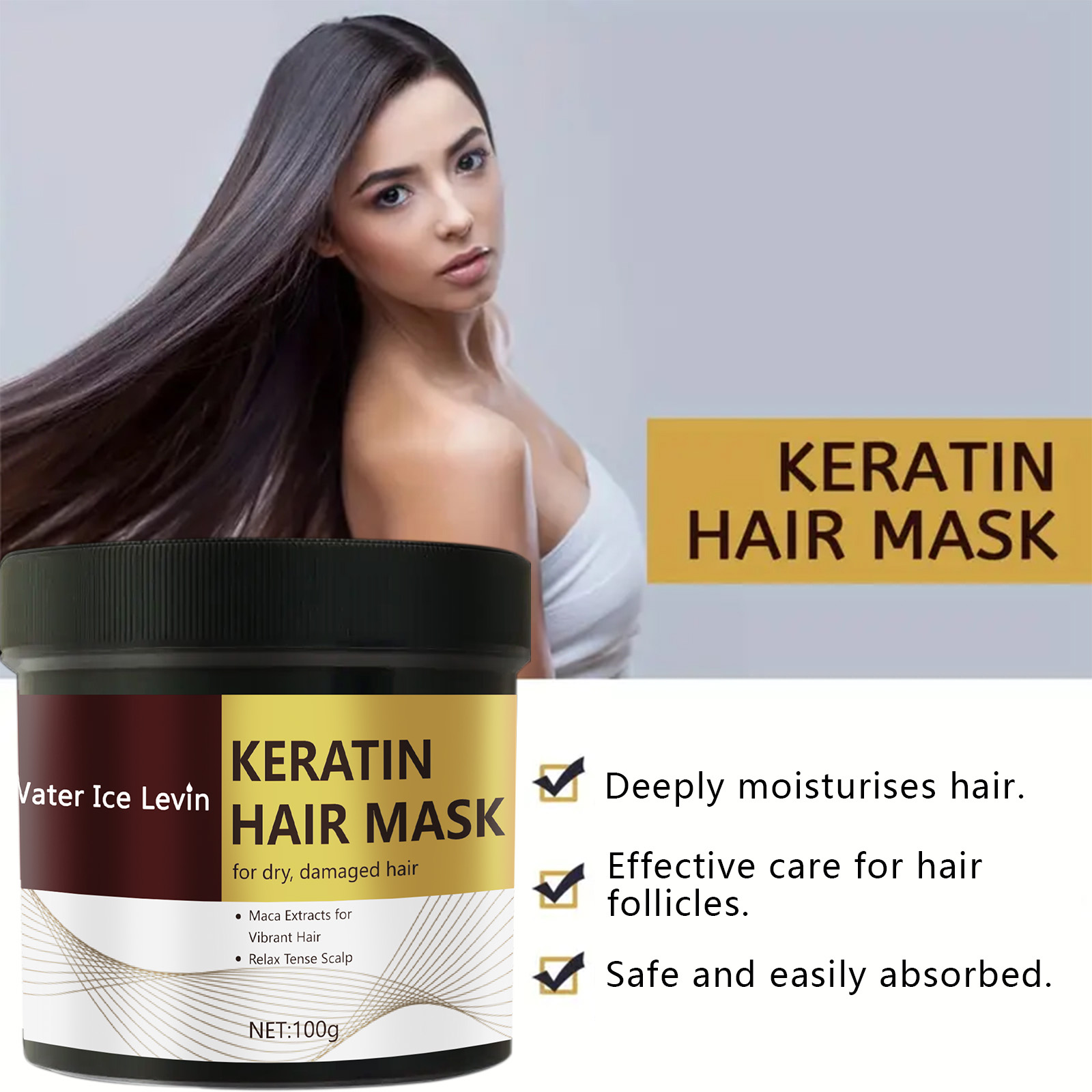 魔法のケラチンヘアマスク 5 秒高速修復ダメージ縮れた髪ソフ - Hair Care Wow のレビューと価格