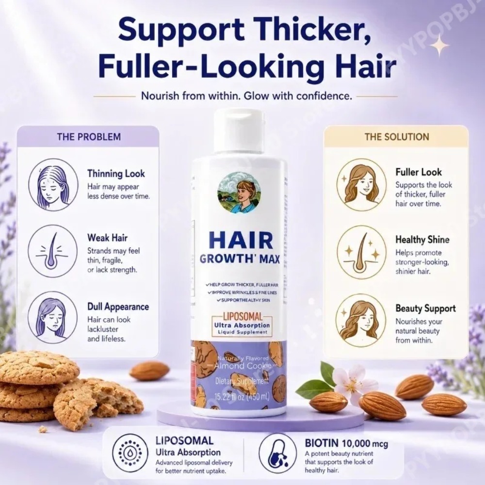 リポソーマル育毛液、ノコギリヤシ＆ビオチン配合で3週間で髪を - Hair Care Capsule のレビューと価格