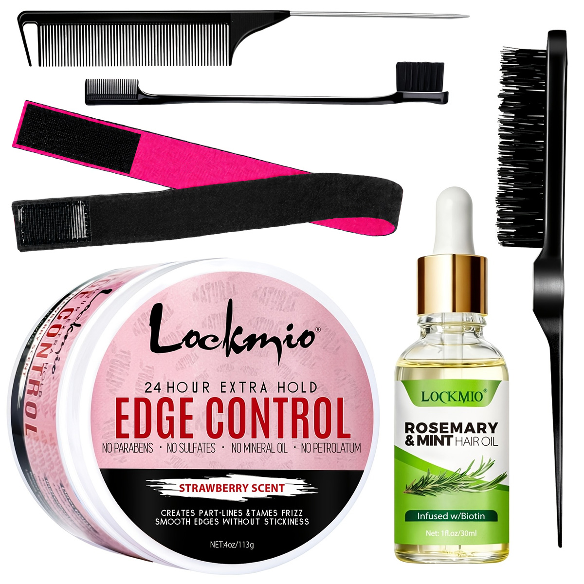 エッジコントロールジェル、ローズマリー＆ミントオイル メッシ - Edge Control Gel のレビューと価格