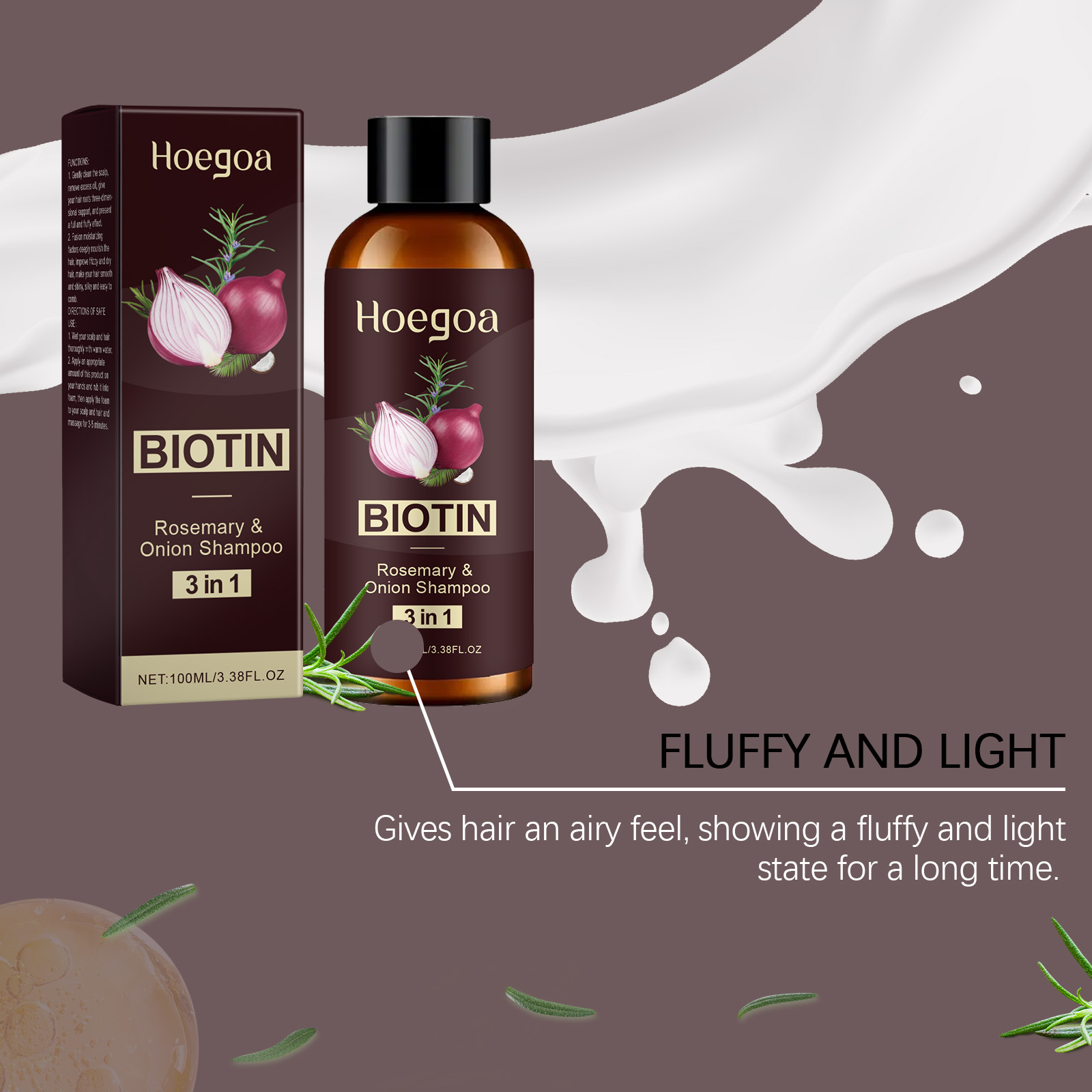 ホーゴア 3 in 1 オニオンビオチンシャンプー ふんわり - Biotin Shampoo Thickening のレビューと価格