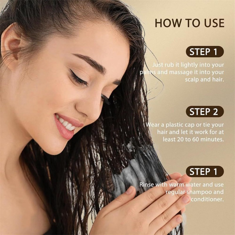 120 グラムバタナヘアスムージングマスク抗秋治療強化栄養エ - Hair Care For Hair Fall のレビューと価格